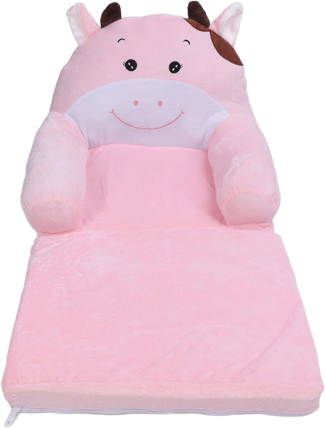 Plush Soft Toddler Chairs, Kids Couch Fold Out, Toddler Sofa Foldable Chair Lounger, Children Sofa Flip Open Sofa Bed for Living Room, Mini Couch Baby Sofa Bed Chair for Toddlers