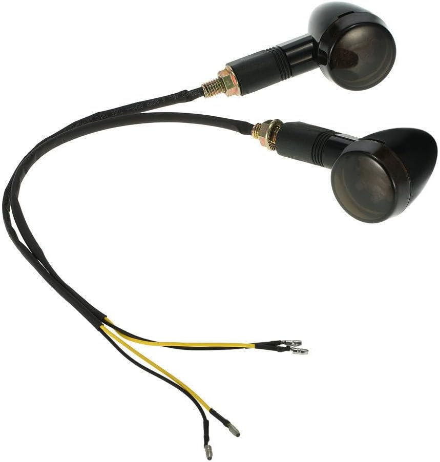 TDR 4Pcs LED Turn Signal Lights Indicator, 10Mm Universal Fit for Motorcycles, Front & Rear Amber Lights image number 4