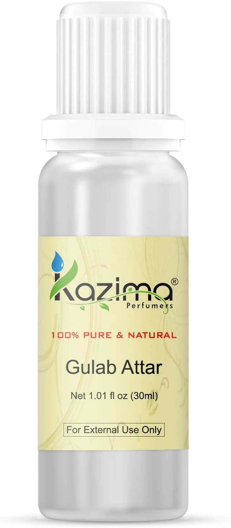 KAZIMA Gulab Attar Perfume for Unisex - Pure Natural Undiluted (Non-Alcoholic) (30Ml) image number 1