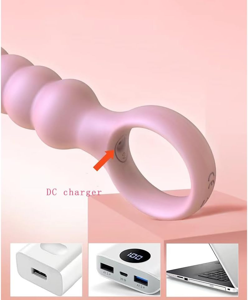 Pink Plug Stimulator Massager Toy Insert Stick, Silicone Insert Toy Plug Couple Entertainment Toys image number 2