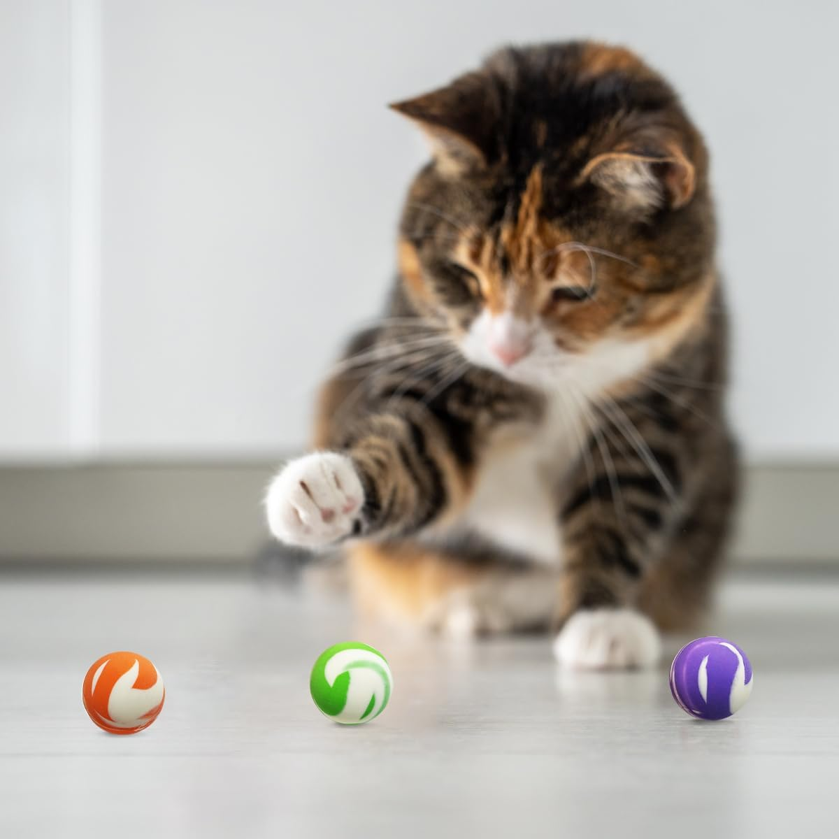 WELANE Bouncy Balls, 20 PCS Color Rubber Balls for Party Bag Filler, Game Prizes, Cat Toys (25Mm/0.98In) image number 1