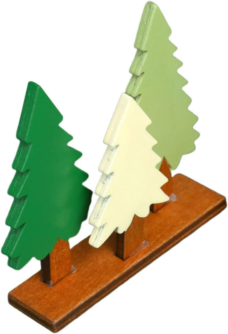 CANIGHT 1Pc Adorable Wooden Christmas Tree Decoration for Home Festive Tabletop Ornament Simulation Tree Model Fine Craftsmanship for Holiday Gatherings and Celebrations image number 4