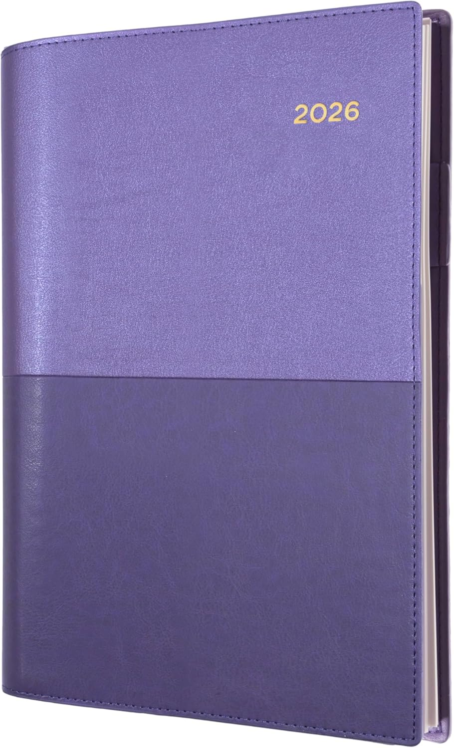 Collins - Vanessa 12 Month 2026 Diary/Planner, Week to View, A6 PU - Purple image number 1