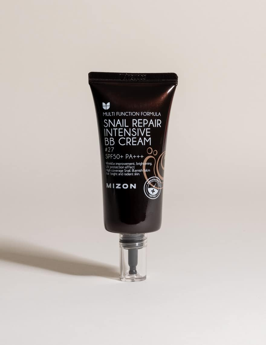 Mizon SPF50 Multi Function Formula Snail Repair Intensive BB Cream 50 Ml, No.27 Darker Beige/Brown image number 1