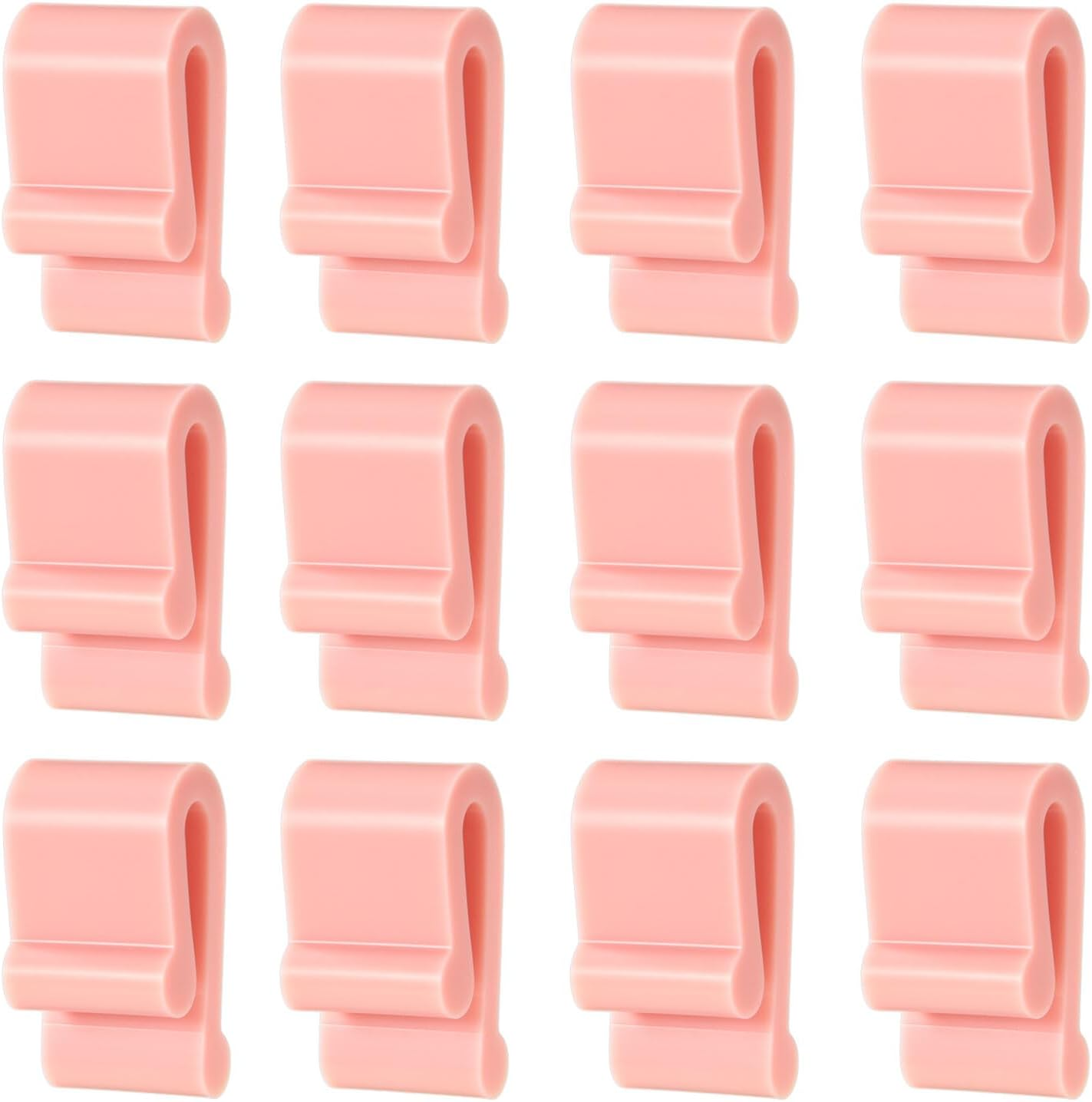 12Pcs Dutch Oven Lid Protector Clips, Cookware Protectors Dutch Oven Clips Silicone Replacement Pan Clips Bumpers Lifter Accessories for Display Storage Stacking of Dutch Oven (Pink) image number 4