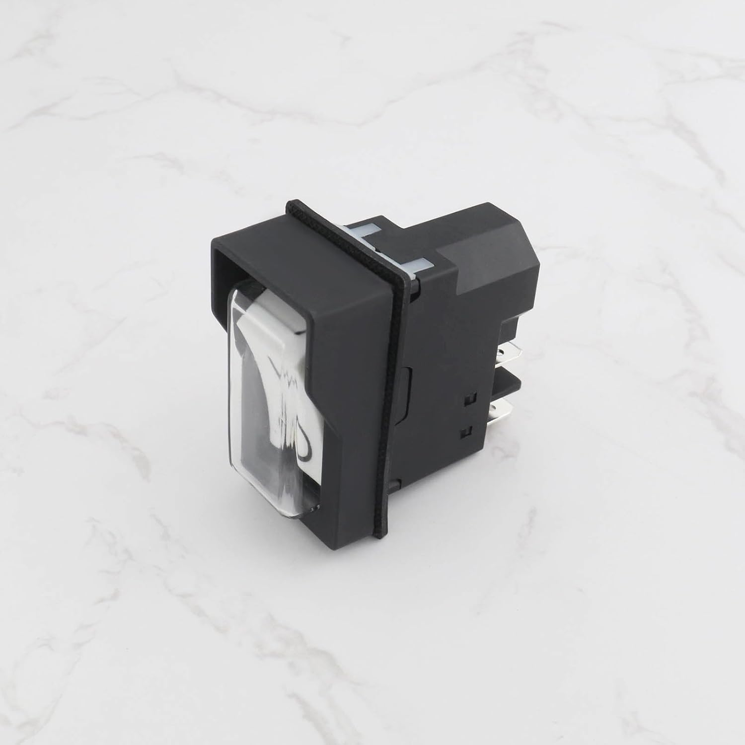 Emsea 1Pc 4Pin YH02-A Electromagnetic Switch Rocker Switch Compatible with KEDU KJD16 Various Machine Tool Equipment (230-250V 16A)