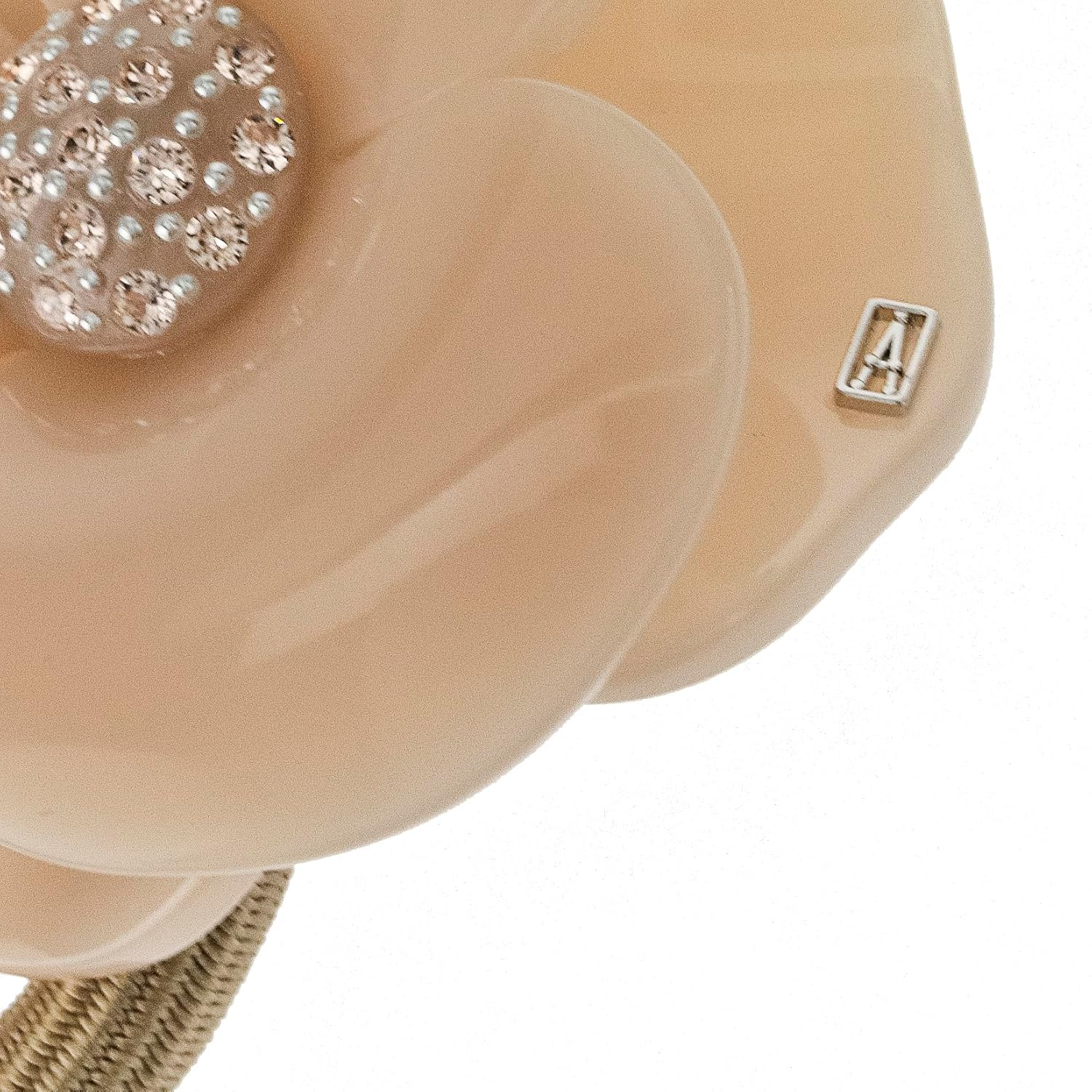 ALEXANDRE DE PARIS APY-1935-29 BEIGE (S) TIMELESS Hair Rubber