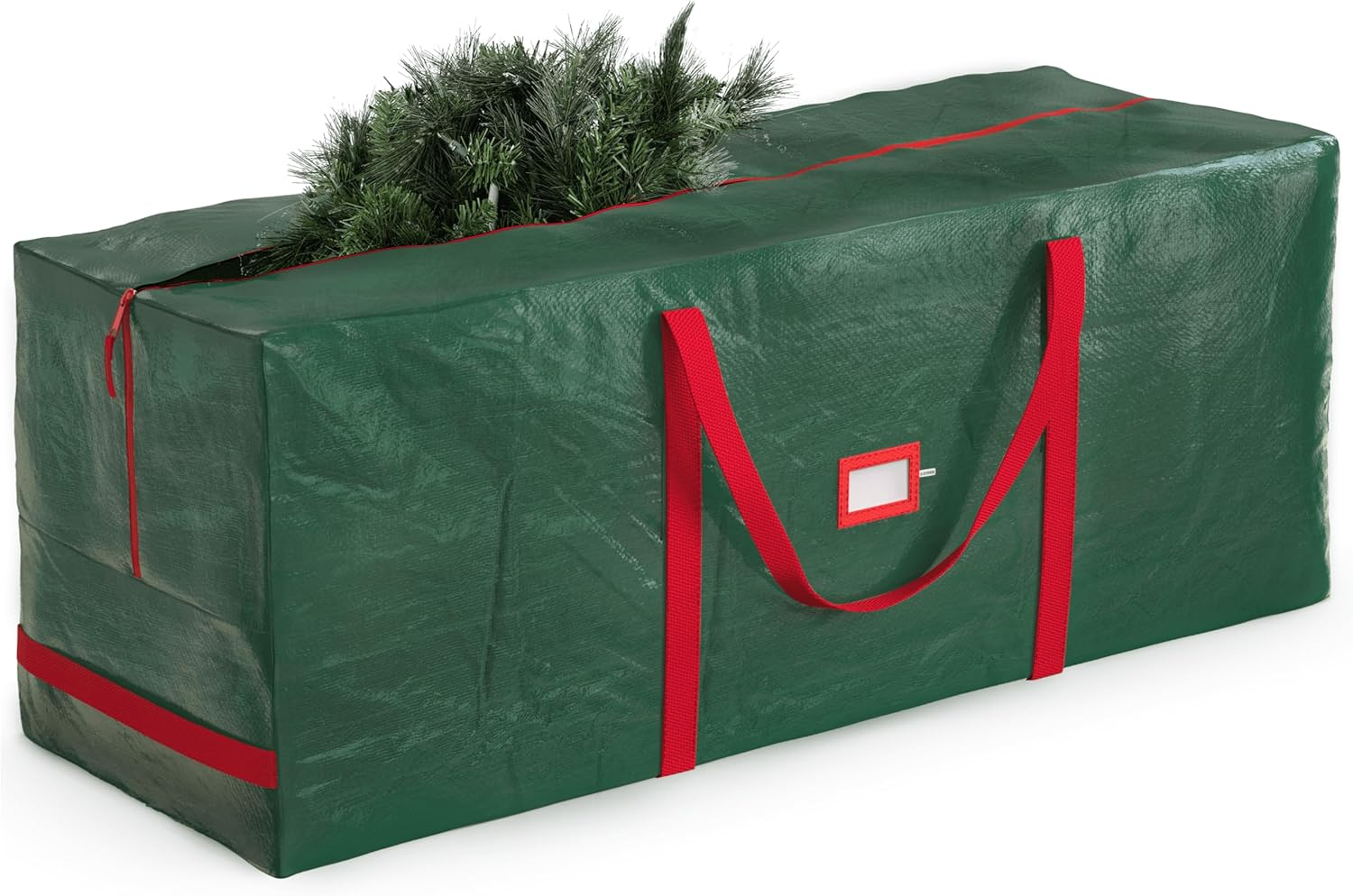 (Green) - Zober Christmas Tree Bag - Artificial Christmas Tree Storage for Trees up to 7' Tall - Also Accommodates Holiday Inflatables 48 X 15 X 20 (Green)