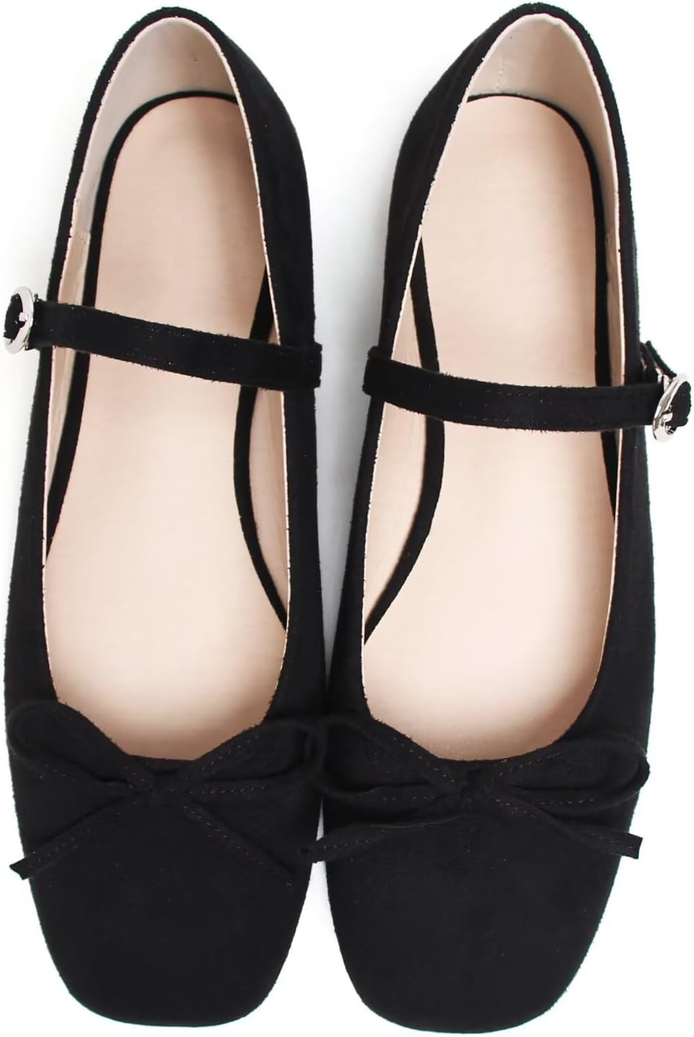 TN TANGNEST Women'S Slip on Flats Comfortable Square Toe Mary Jane Flats Soft Dance Ballet Flats