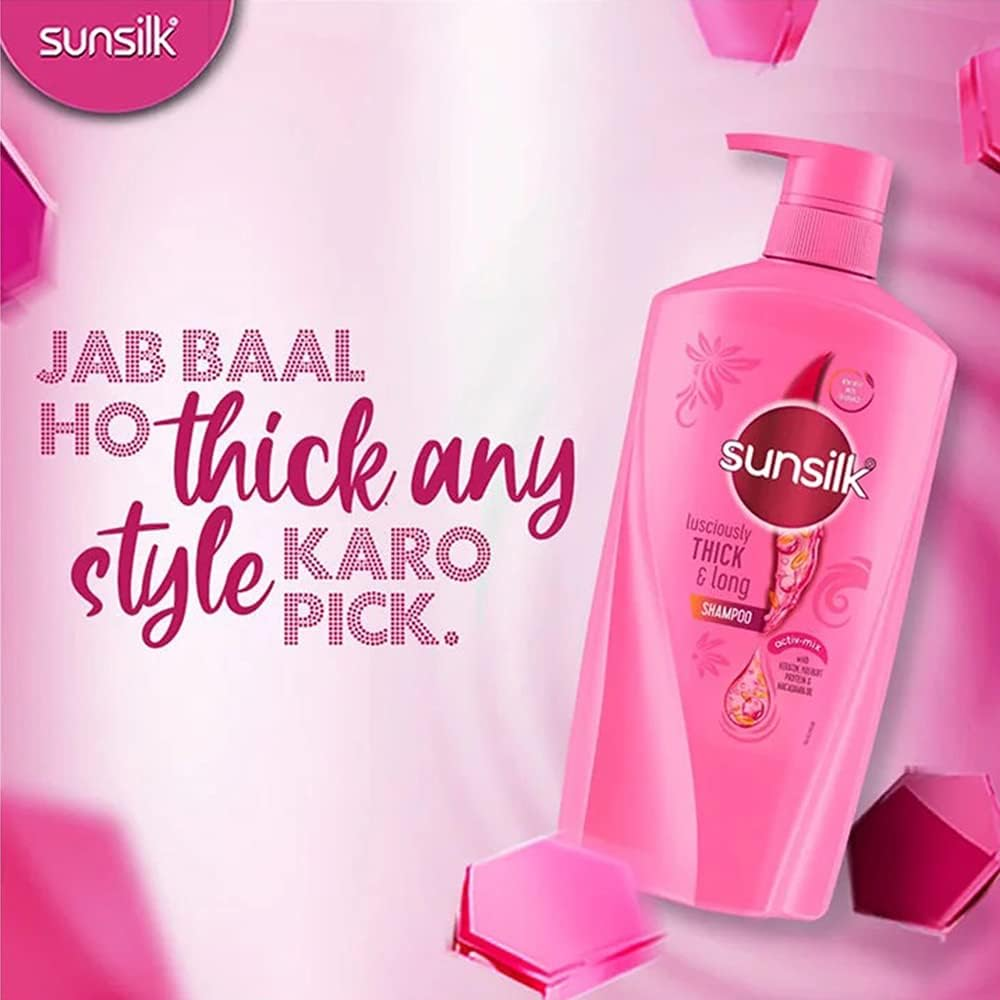 Sunsilk Lusciously Thick and Long Shampoo, 650Ml image number 2