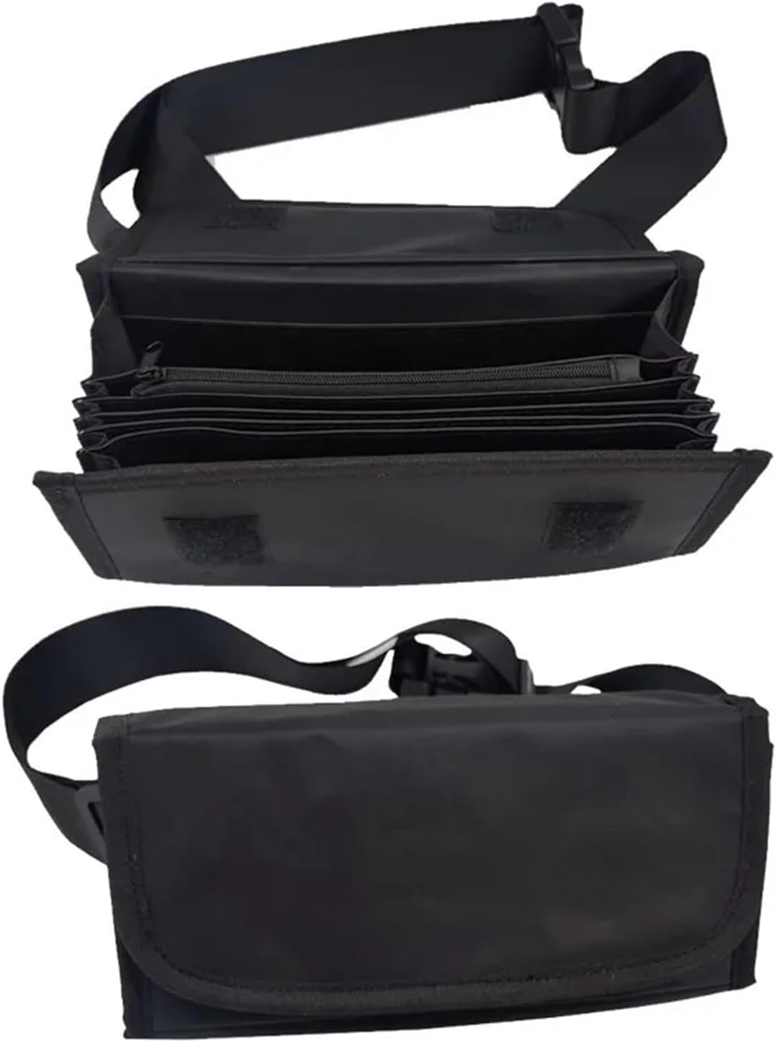 Safe Multi-Function Waiter'S Purse Portable Multi Pocket Driver Waist Wallet Fanny Pack Cash Receipt Organizer Safe Box(Waist Bag Only) - Bag Coin Collector image number 7