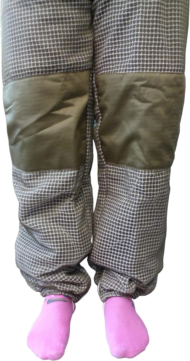 AGS round Hat Veil Three Layer Ultra Ventilated Green Beekeeping Suit Professional Bee Suit Beekeeper Beekeeping Suit (2XL) image number 5