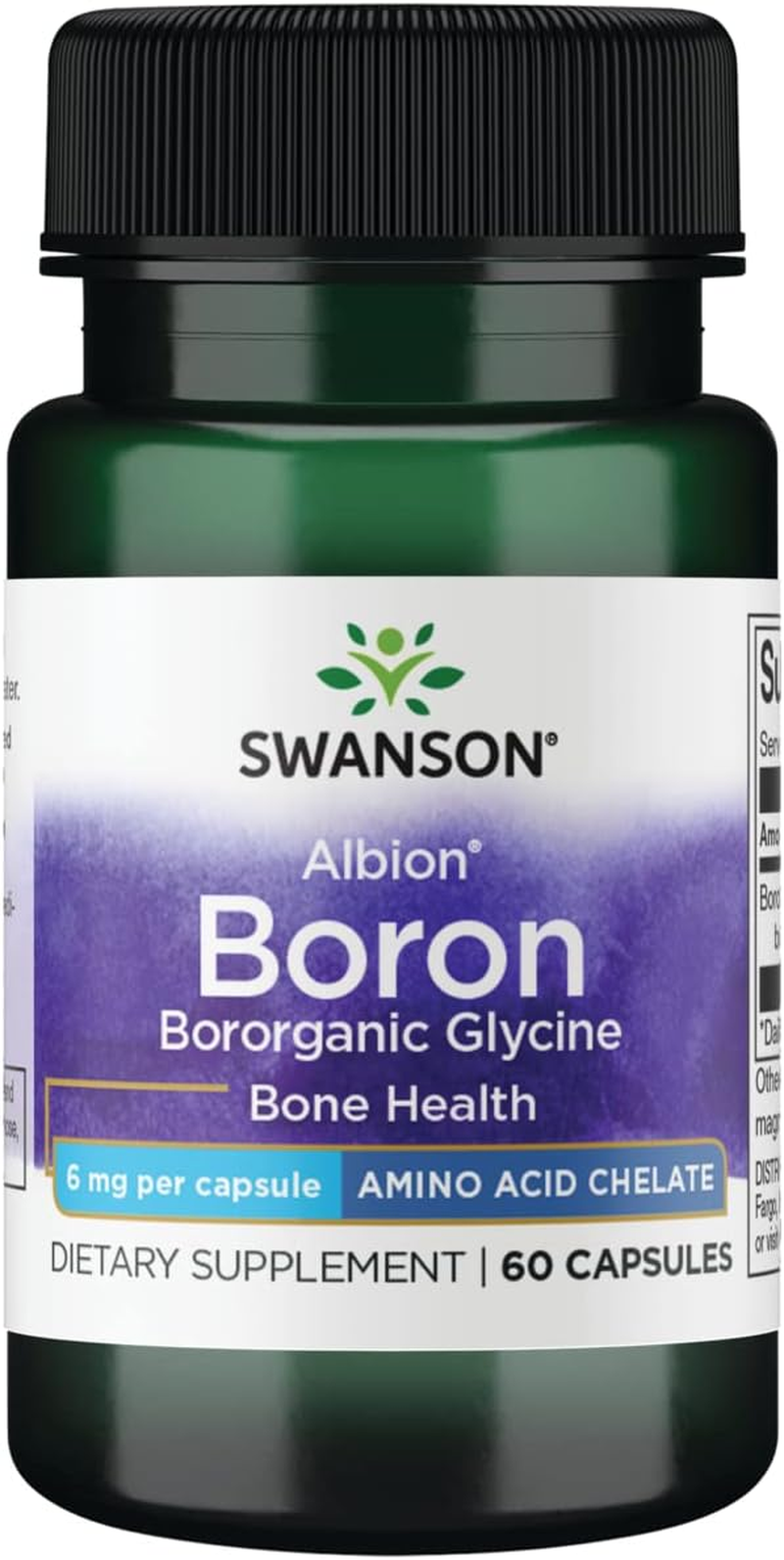 Swanson Boron from Albion Boroganic Glycine 6 Milligrams 60 Capsules image number 4