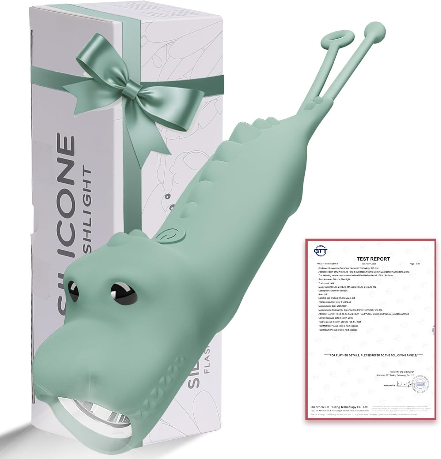 LOVERUIS Rechargeable LED Torch for Camping Children (Torch Dino) image number 5