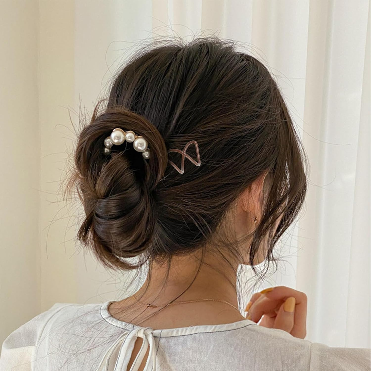 Pack of 20 Hair Spirals, Spiral Hair Clips, Spiral Hairpins, Irregular Hairpin, Bobby Pins, Hair Combs for Plugging, Fixing Bun of Accessories, Spiral Hair Pins for Updo Hairstyles Hairstyle Aid image number 2