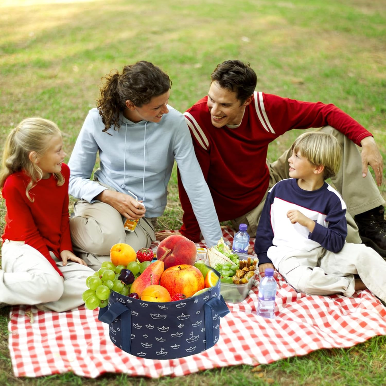 Foot Bath Basin,13.8 Diameter, 7.5 Inches High Portable Travel Collapsible Foot Basin Folding Foot Bath Tub Soaking Feet Bucket for Camping Washing