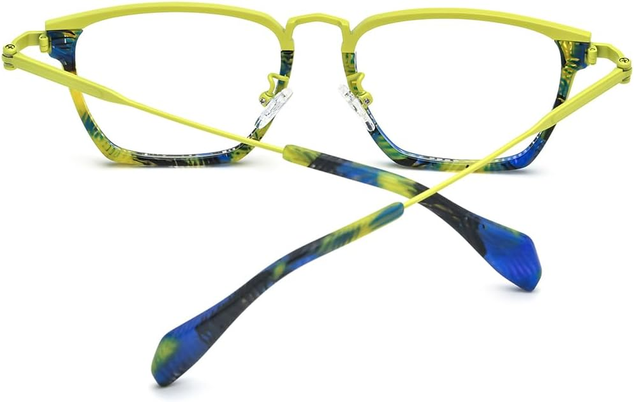 FONEX Acetate Titanium Glasses Frame Men New Square Eyeglasses Spectacles Eyewear image number 6