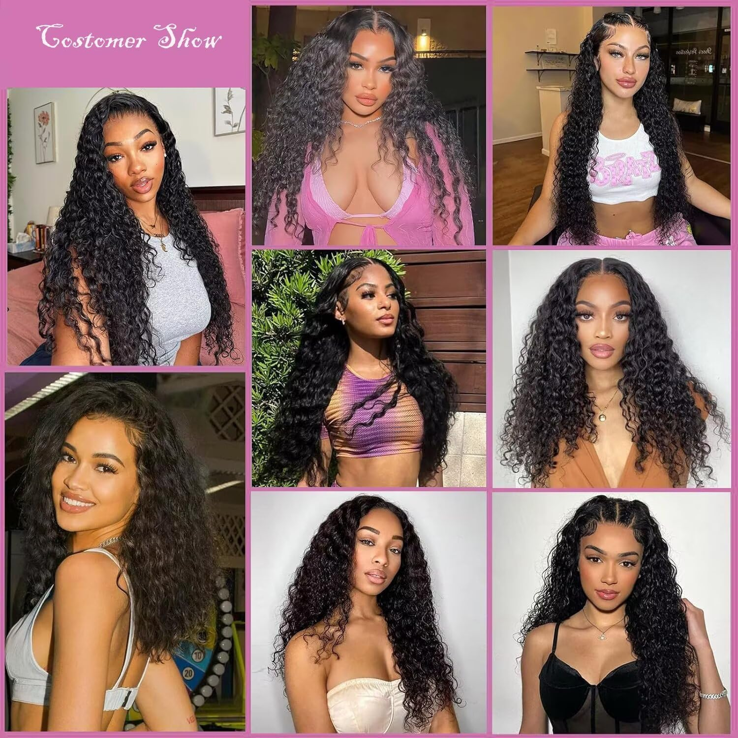 Real Hair Wig 4X4 HD Water Wave Lace Front Wig Human Hair Brazilian Real Hair Wig Black Women Virgin Human Hair Wigs for Black Women 180% Density 16 Inches image number 3