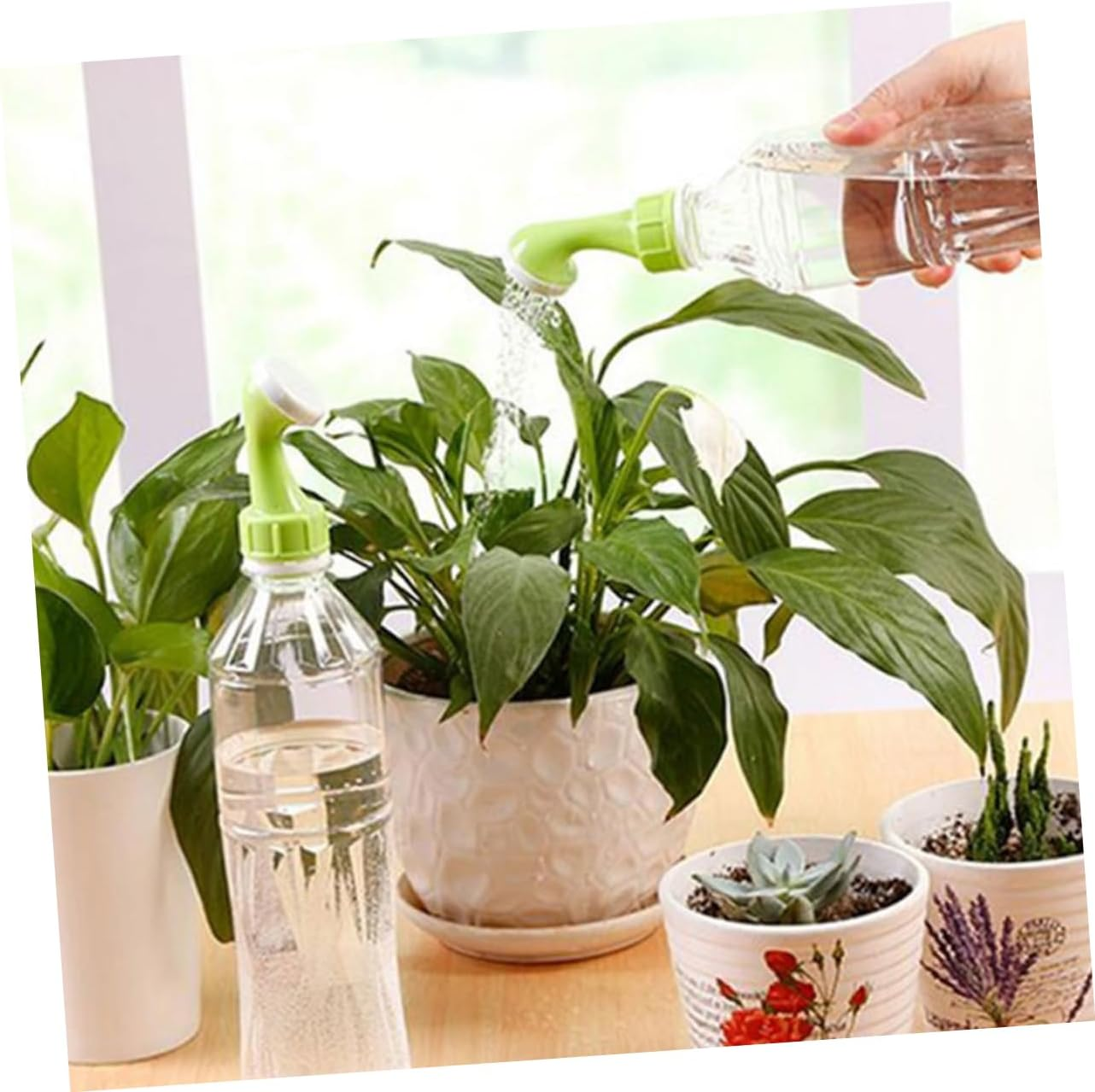 IWOWHERO 8Pcs Garden Watering Spray Nozzle for Outdoor Hose Bottle Nozzle Jet Sprinkler Function for Bonsai Plants and Gardening Supplies