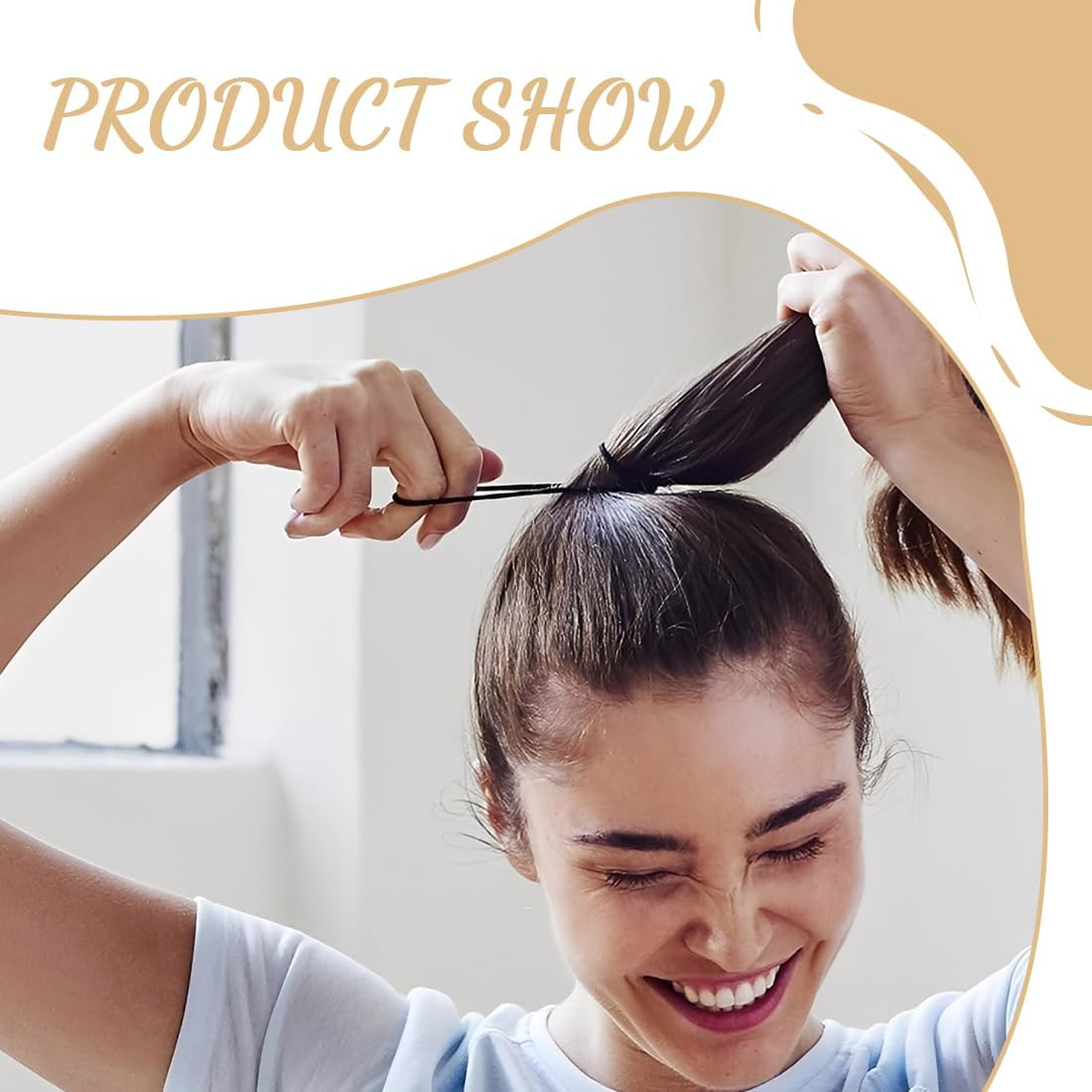 Pack of 11 Women'S Hair Bobbles, Elastic Braid Scrunchies, Stylish Ponytail Holders for Women and Girls (11 Mix Colours) image number 1