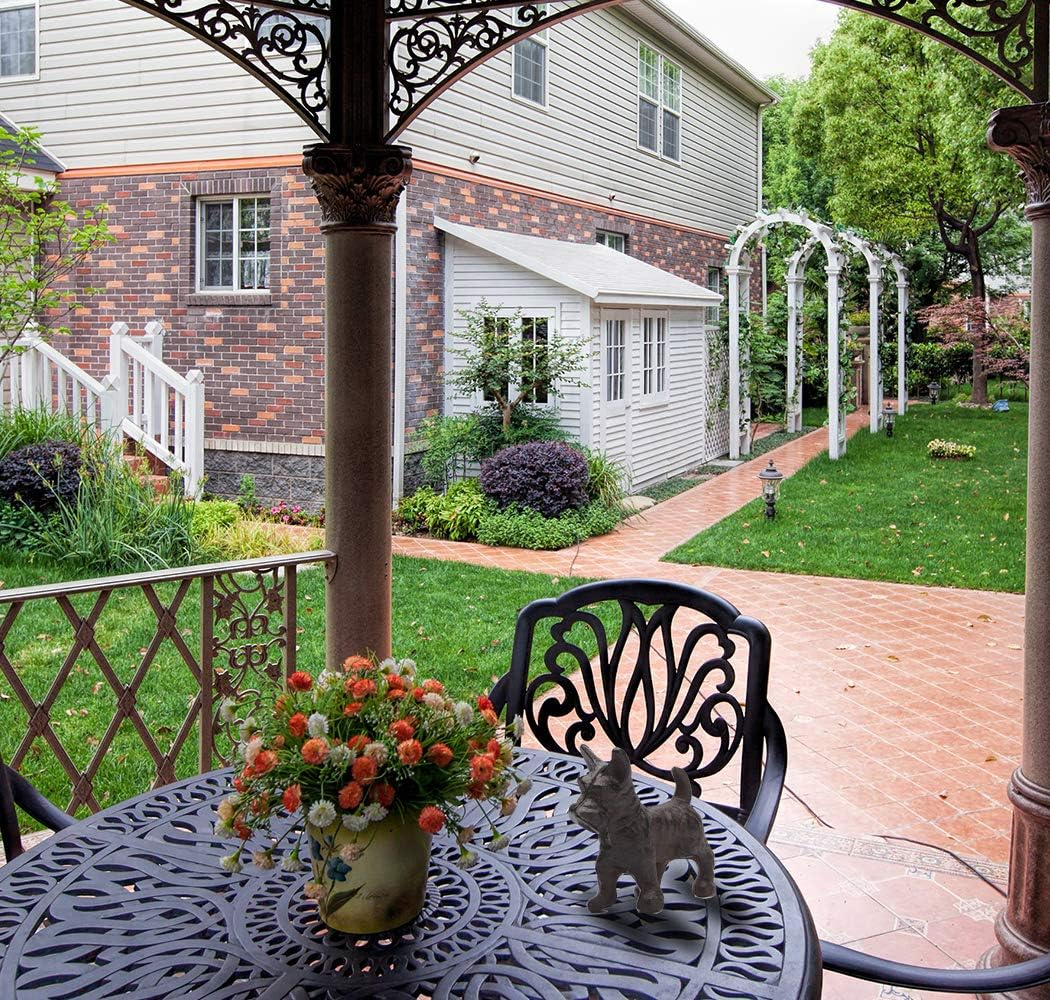 BRASSTAR Cast Iron Schnauzer Dog Pet Statue Paperweight Sweet Cute Pup Figurine Gift Garden Lawn Home Office Desk Decor Collectible Gift PTWQ013 image number 1