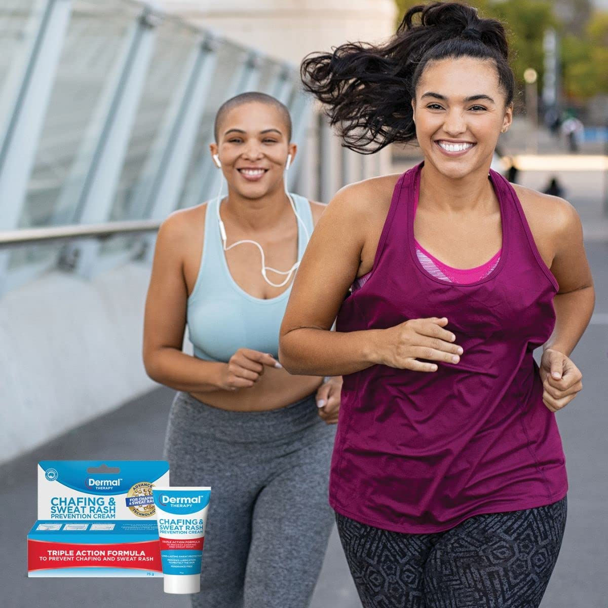 Dermal Therapy Chafing & Sweat Rash Prevention Cream | Triple Action Formula That Helps Prevent Redness and Soreness | 75G image number 6