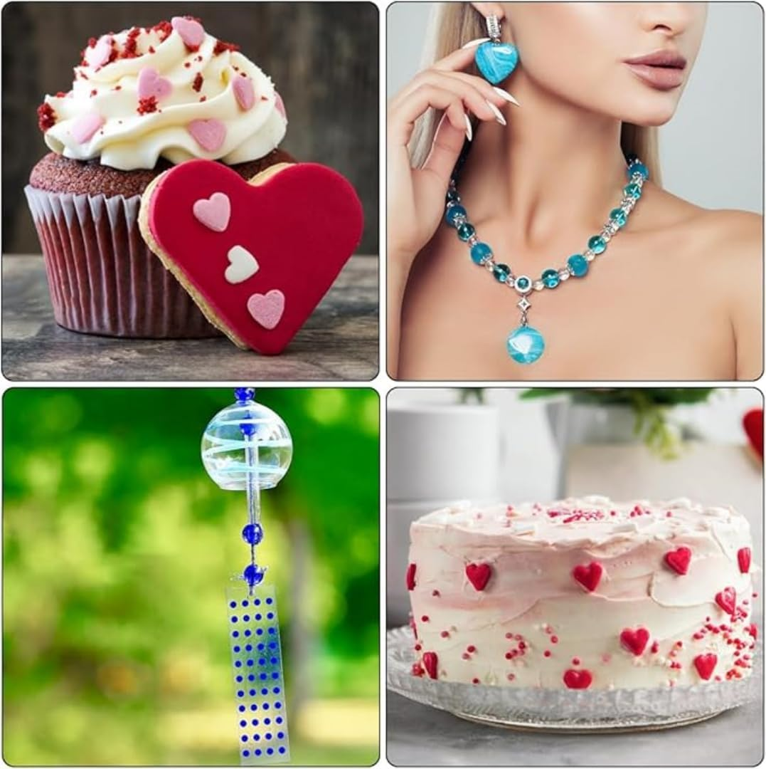 3 Pcs Jewellery Resin Moulds, Silicones Moulds for Resin Gem Jewellery Epoxy Casting Resin Mould for DIY Pendants, Earring, Jewellery Making image number 1