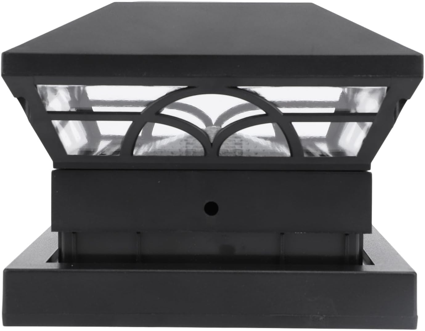 FUNFANG Garden Deck Patio Solar Post Cap Light, Super Long Life, High Brightness LED Beads, IP65 Waterproof for Fence