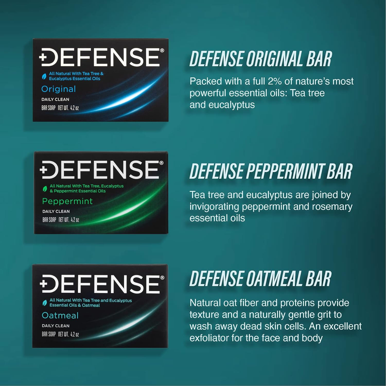 (Oatmeal) - Defence Soap, Oatmeal, 120Ml Bar (Pack of 12) - 100% Natural and Herbal Pharmaceutical Grade Tea Tree Oil image number 4