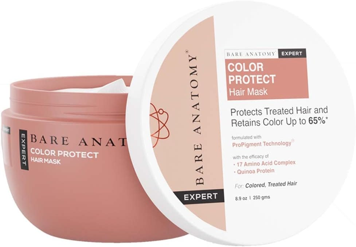 Bare Anatomy Colour Protect Hair Mask | Retains Colour Upto 8 Weeks | with Amino Acid Complex & Quinoa Protein for Coloured & Damaged Hair | for Dry & Frizzy Coloured Hair | for Women & Men | 250Gm