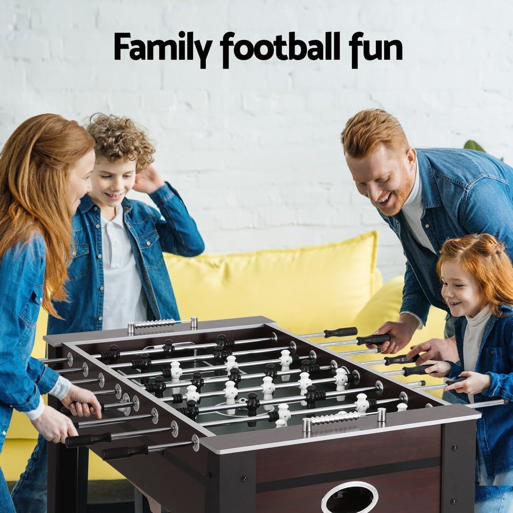 Foosball Table, 5FT Football Soccer Ball Tables Home Party Gift Favour Kids Game Training Equipment Indoor Sport, with 2 Balls Convenient Score Counter Anti-Slip Handles image number 1
