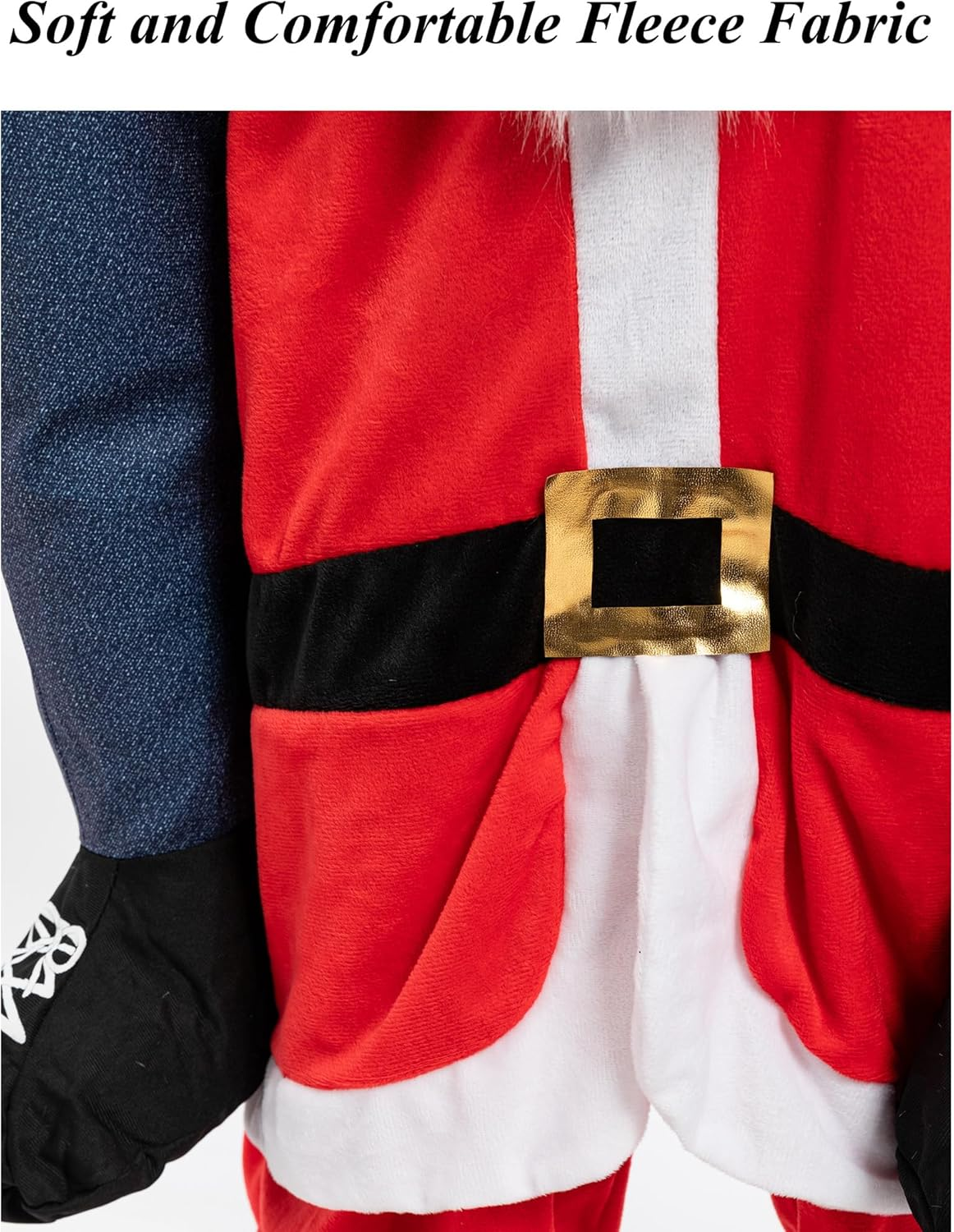 Elf Santa Costume Adult Ride on Christmas Costume Santa Cosplay Suit for Men