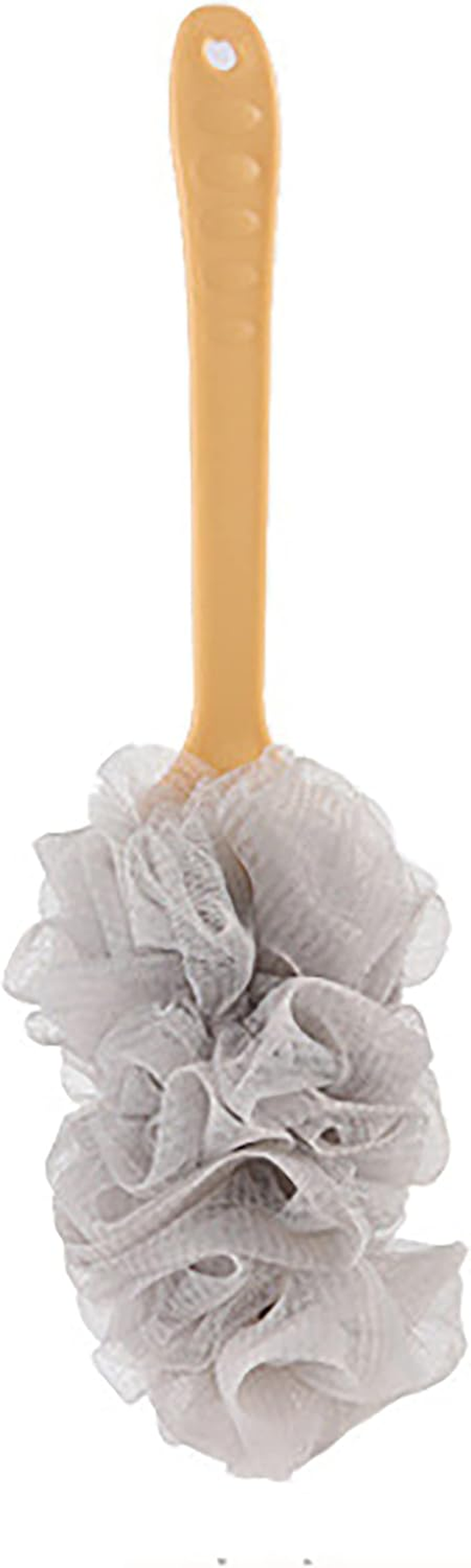Long Handle Bath Artifact Long Handle Bath Brush Bath Brush Bath Flower Bath Ball 搓 Back Brush Bath Brush Back Massage and Bath Sponge, with Shower Bouquet 12.5 * 43Cm(Size:10Pcs,Color:Gray)