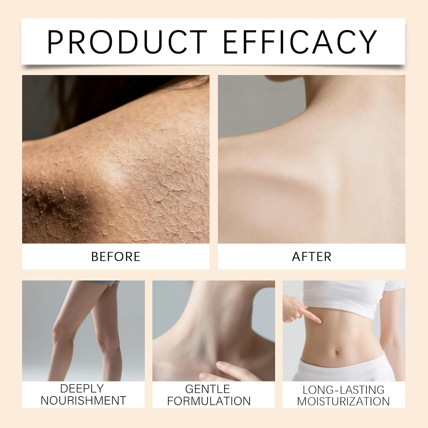 Shea Butter Body Oil, Deeply Moisturizing & Hydrating Body Oil for Sensitive and Dry Skin, Nourishing and Soothing Damaged Skin, Long Lasting Refreshing Non-Greasy (1Pcs) image number 1