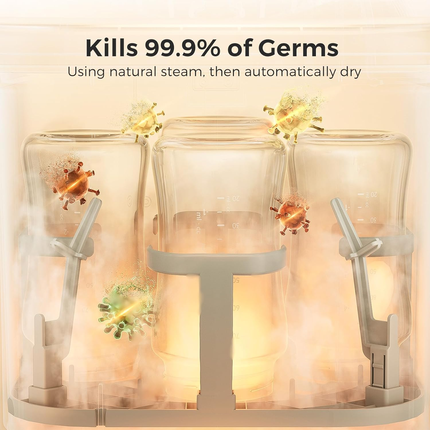 Momcozy Kleanpal Pro Baby Bottle Washer, Sterilizer & Dryer - All-In-One Cleaning Machine for Bottles, Pump Parts & Baby Essentials - Time-Saving & Effortless Care image number 3