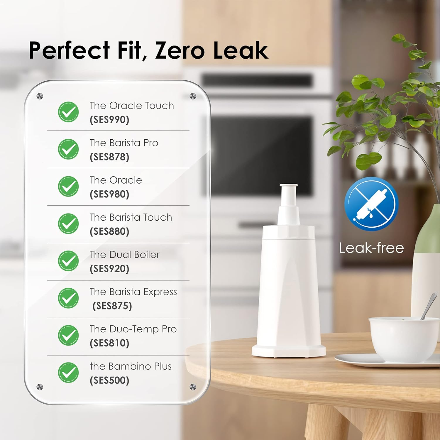 Waterdrop Water Filter, Replacement for Breville&reg; Coffee Machine Filter, SES008WHT0NEU1, BES008, Barista SES810/SES875/SES880/SES920/SES980/SES990, T&Uuml;V S&Uuml;D Certified (6 Pack) image number 1