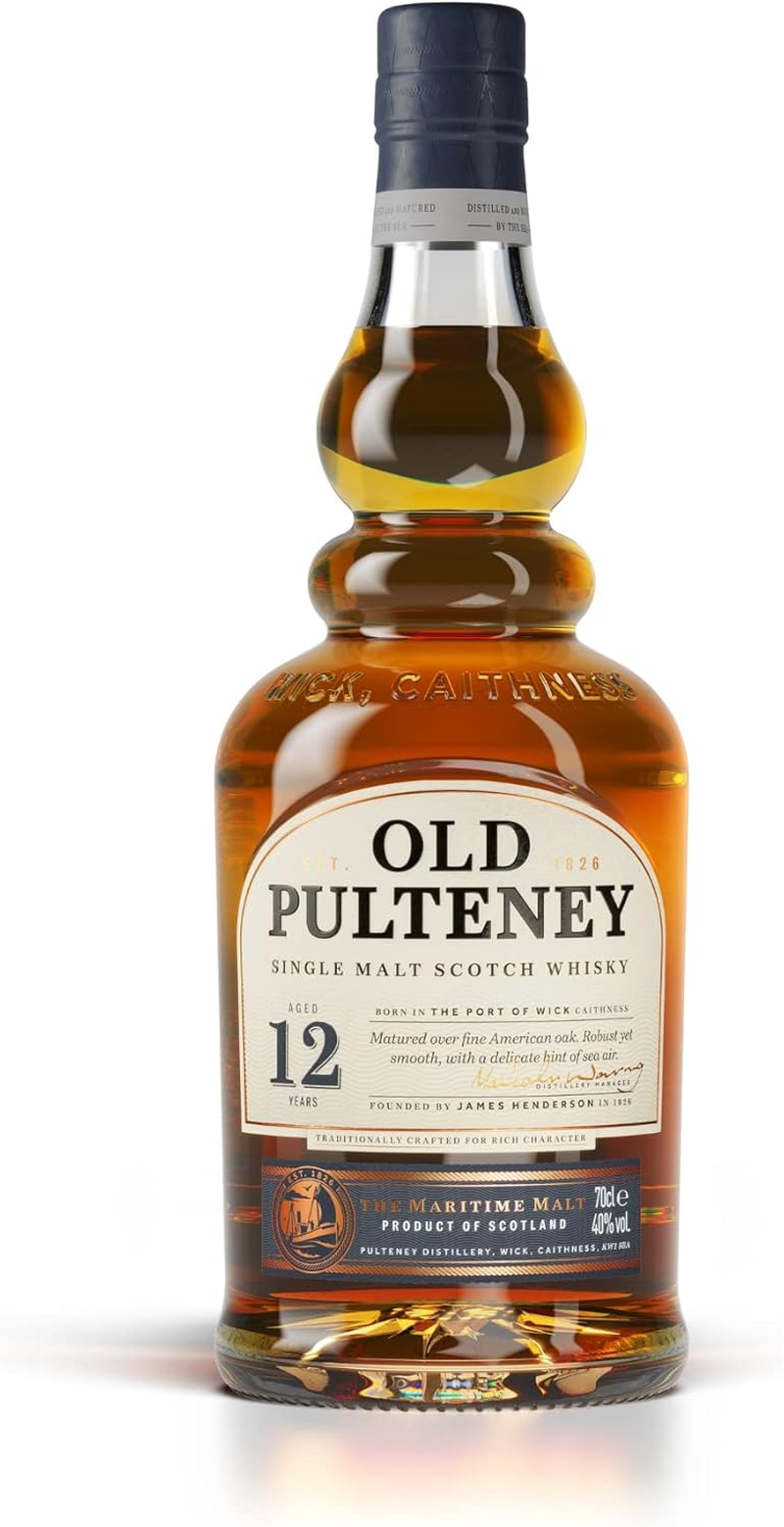 Old Pulteney 12 Year Old Single Malt Scotch Whisky 70 Cl, 700 Ml