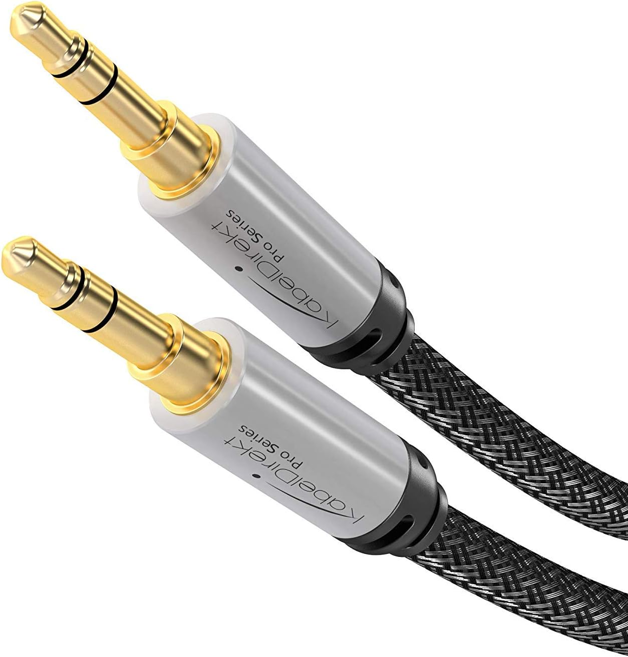 Kabeldirekt &ndash; Jack Cable, 3.5Mm Aux/Audio Cable &ndash; 10M &ndash; Available in 0.3M to 10M &ndash; Suitable for Headphones &ndash; Mobile Phone &ndash; PC & Laptop Audio &ndash; Car &ndash; Hifi &ndash; Stereo, Black