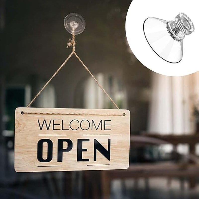 12PCS Suckers, 32Mm Transparent PVC with Screws and Nuts round Thread,Klhcduo Strong Thickening Suckers, for Windows, Bathrooms, Glass Walls, Car Shade image number 4