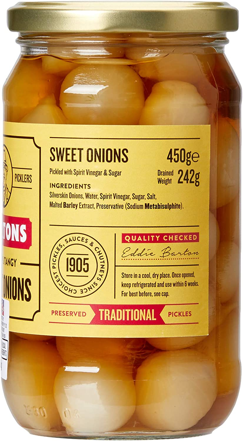 Bartons Sweet Pickled Onions, 450G image number 3