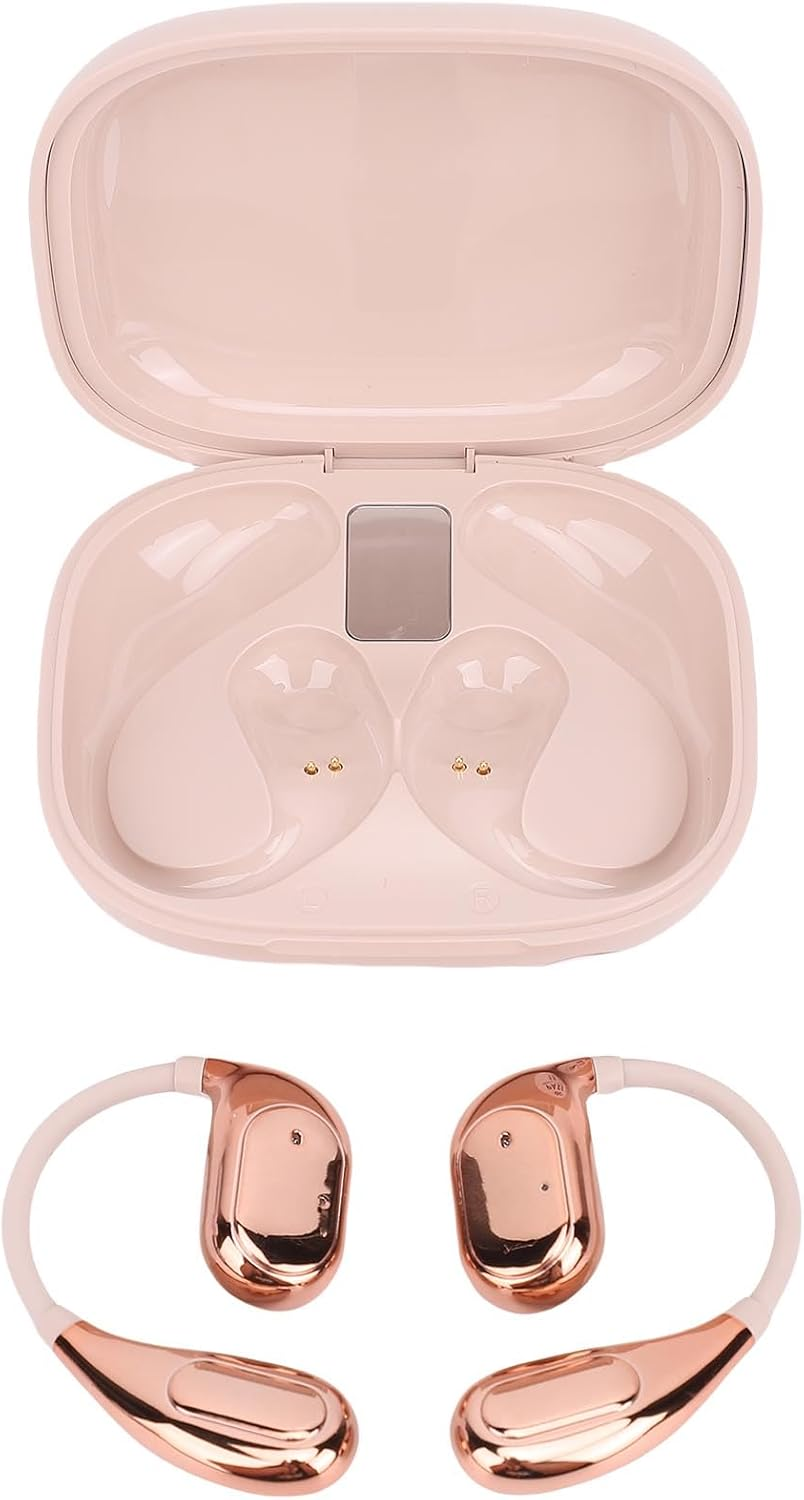 Jectse Wireless Translation Earbuds 164 Languages Real Time Translation Speaker Mode for Business Meetings PC ABS (Rose Gold) image number 5