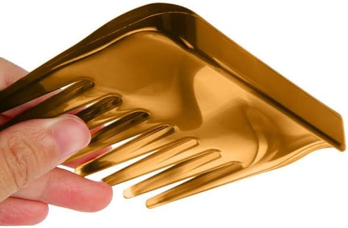 2 Pcs Mini Wide Tooth Comb, Portable Detangling Combs Travel Comb Large Tooth Comb for Women Men Hick Hair Wet & Dry (Amber, One Size) image number 1