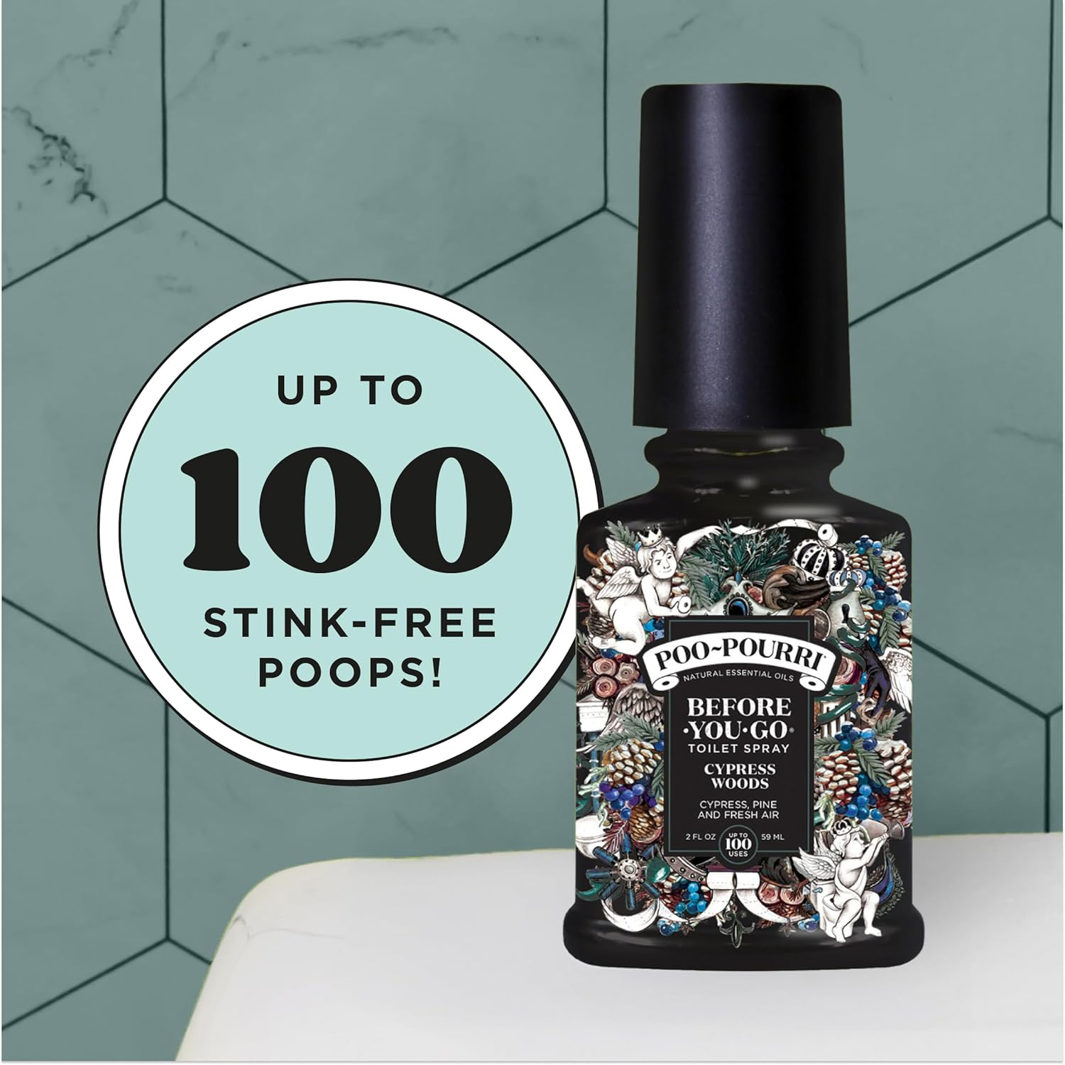 Poo~Pourri, Before-You-Go Toilet Spray, Cypress Woods 2 Fl Oz image number 1