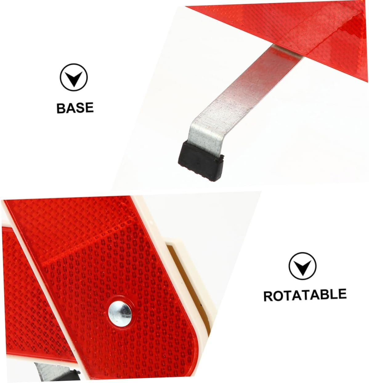 CANIGHT 3Pcs Roadside Warning Triangle Reflective Safety Sign Kit for Cars Trucks