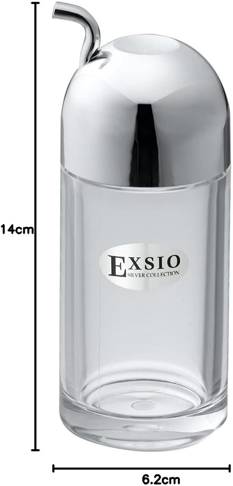 Daiwa Excio EX-6 Soy Sauce Jug, Silver, 7.4 Fl Oz (210 Ml), Drip-Proof, Hard to Fall Off, Stylish, Made in Japan, Pack of 1, LL image number 2