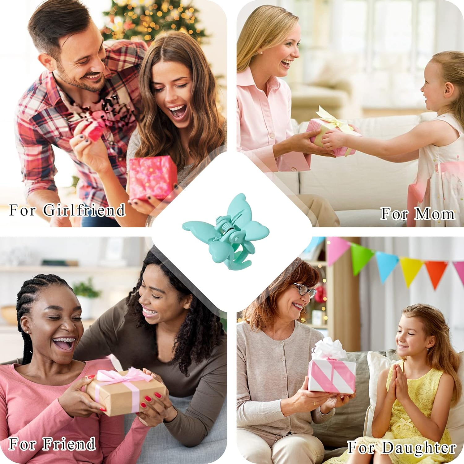 Matte Mini Hair Clips - Tiny Claw Clips for Hair, 90S Cute Hair Accessories for Girls and Women image number 5