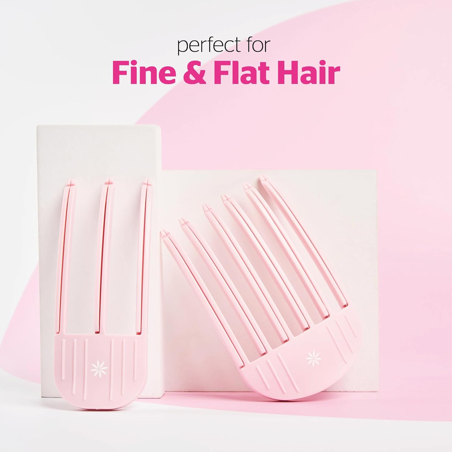 Brushworks Volumizing Hair Clips - Pack of 2, Create Instant Lift and Volume for Fine and Flat Hair, Perfect for Air Drying or Blow Drying, Secure Grip Tines, Lightweight and Easy to Use image number 2