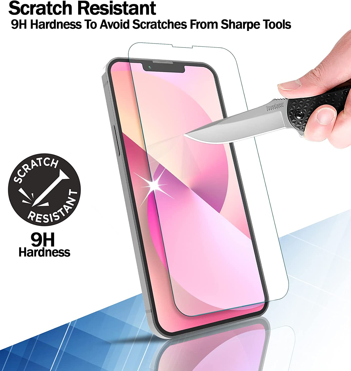 Screen Protector [3-Pack] for Iphone 16E / Iphone 14 / Iphone 13 / Iphone 13 Pro 6.1-Inch, RKINC Tempered Glass Film Screen Protector, 0.33Mm [Bubble-Free][Anti-Scratch][Anti-Shatter] image number 6