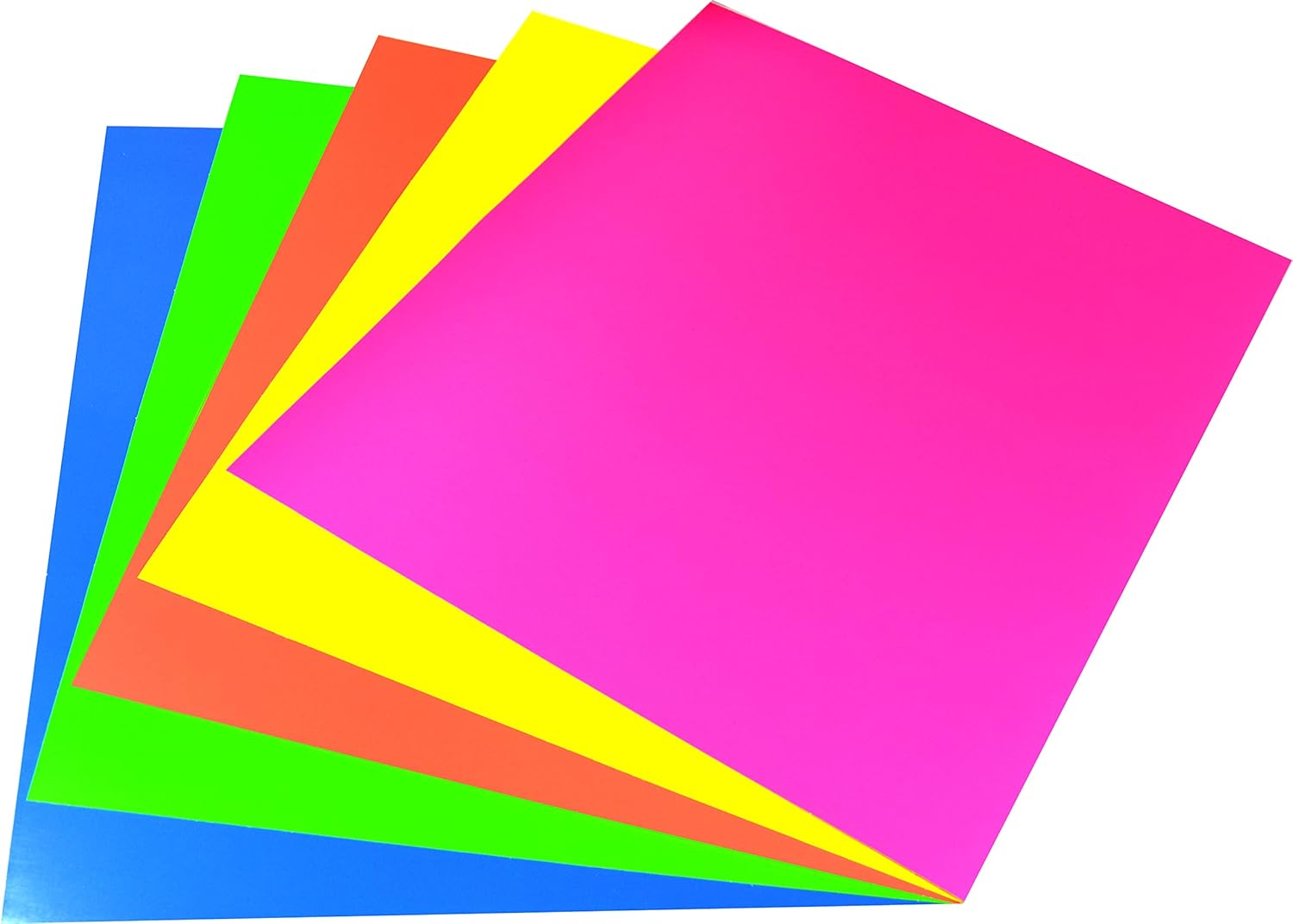 Rainbow 300GSM Fluro Board A4 25 Sheets, Assorted image number 1