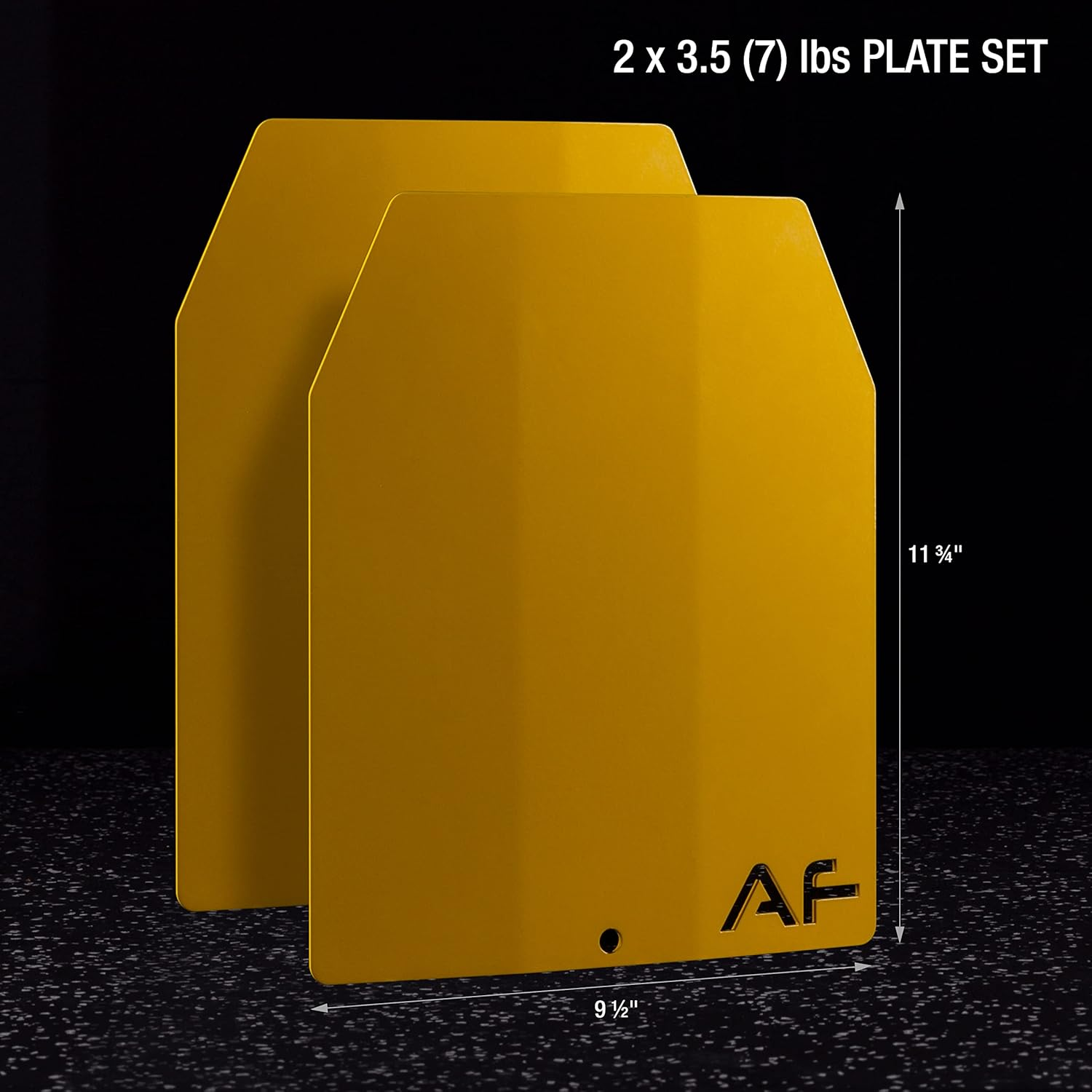 Amstaff Fitness Weight Vest Plates for Tactical Weighted Vests &ndash; Wods, Workout, Strength and Endurance Training, Running &ndash; 3D Curved Ergonomic Design &ndash; Available 7LB/11LB/17LB/27LB - 11 Pounds (2X5.5Lb) image number 5